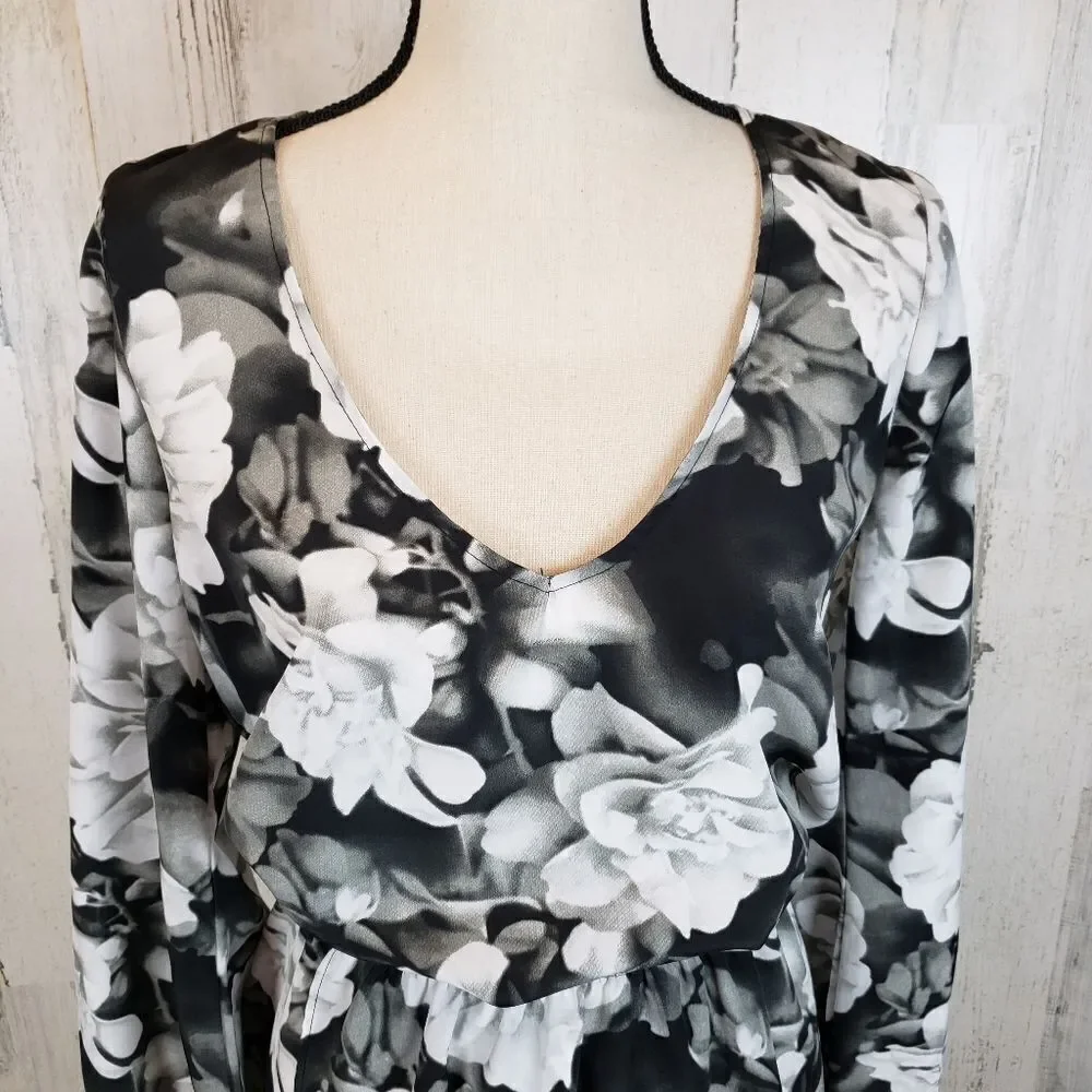 SMYM Rainey Mini Dress Black Floral Sz S - Picture 4 of 10